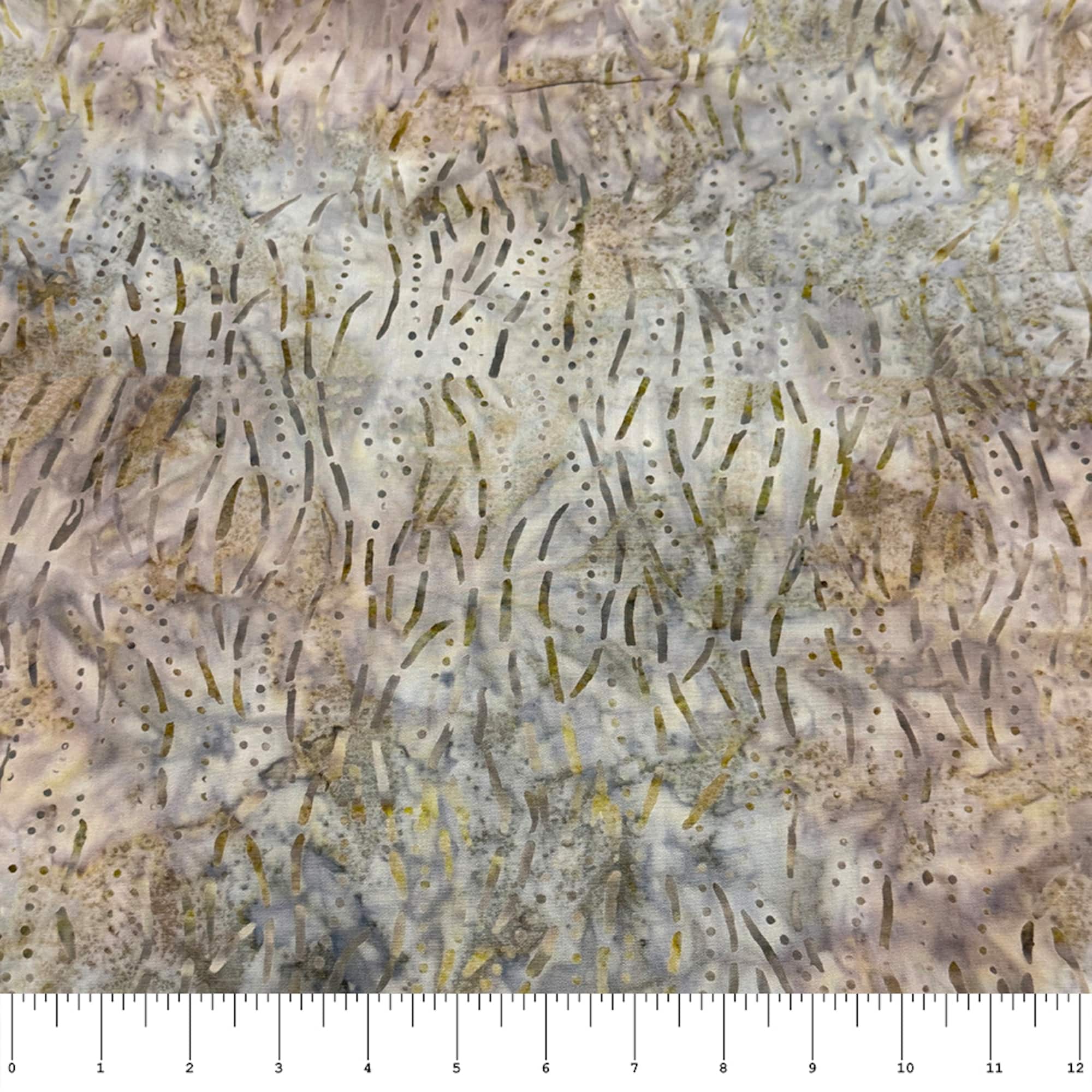Feldman Premium Indonesian Batik Tan Dot Wave Cotton Fabric